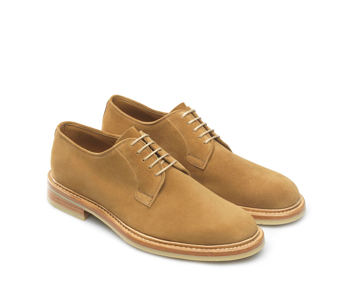 Cap Toe Shoes - Nathan Suede Tobacco